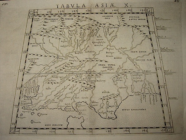 Ruscelli Girolamo (1504-1566) Tabula Asiae X 1574 Venezia